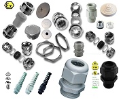 Cable entries, cable bushings and cable glands