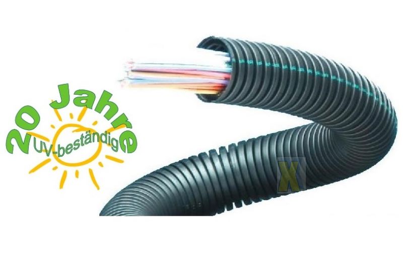 Cable protection corrugated pipe protective hose UV-stable solar photovoltaic