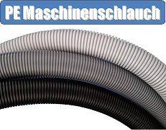 Cable protection corrugated tube closed unslit as a flexible machine hose
