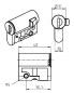 Preview: Profile half cylinder lock with EK333 key