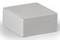 Preview: IP66 polycarbonate housing 125x125x60mm grey smooth