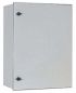 Preview: Plastic switch cabinet 600x400x230mm (HWD) GRP IP66 light gray 1 door