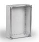 Preview: ABS housing 400x300x132mm plastic smooth IP66 transparent cover