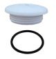 Preview: IP66 M25x1.5 blind plug with O-ring metric round light gray RAL7035