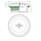 Preview: IP66 M20x1,5 Blindstopfen mit O-Ring schwarz metrisch rund