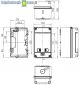 Preview: AP IDE CDN4G/R Verteiler 1x4TE HS - Feuchtraumverteiler IP65 plombierbar - VE - mit Klemme