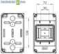 Preview: AP IDE CDN4G/R distribution box 1x4TE HS - wet room Surface enclosure IP65 sealable - PU - with terminal