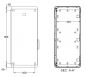 Preview: Outdoor Polyestergehäuse 1000x750x420 mm (HBT) mit Standardtür und Schwenkhebelgriff