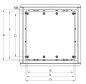 Preview: Plastic outdoor enclosure 500 x 500 x 300 mm (HBT) standard door with open cable entry