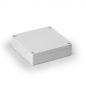 Preview: IP66 polycarbonate housing 125x125x35mm gray smooth 25mm base