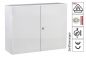 Preview: Schaltschrank 800x1200x400 mm (HBT) 2-türig Stahlblech IP55 RAL7035 incl. Montageplatte