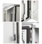 Preview: Double door Enclosure 600x1200x350mm HWD 2 doors IP55 light gray RAL 7035