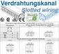 Preview: 1m PVC wiring duct 40x40 mm white RAL9003