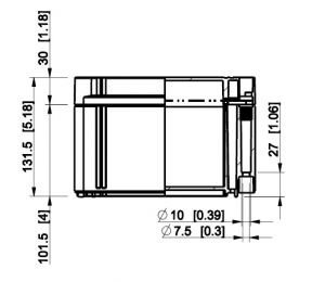 Polycarbonatgehäuse 300x200x132mm IP66 mit glattem Unterteil und transparentem Deckel