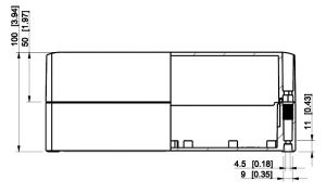 Polycarbonate housing gray 250x175x100mm smooth