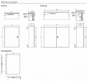 V4A Schaltschrank 300x200x150 mm HBT IP66 Gehäuse Edelstahl 316L