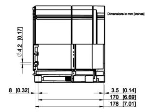 Polycarbonatgehäuse 300x200x185mm Kunststoff glatt grau IP66