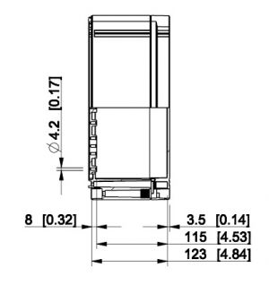 Polycarbonatgehäuse 300x600x132mm Kunststoff grau mit transparentem Deckel