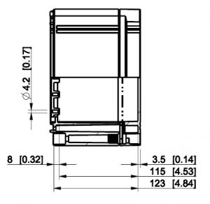 Polycarbonate housing 200x400x132mm plastic gray with transparent cover