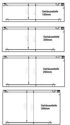 Double door Enclosure 600x1200x350mm HWD 2 doors IP55 light gray RAL 7035