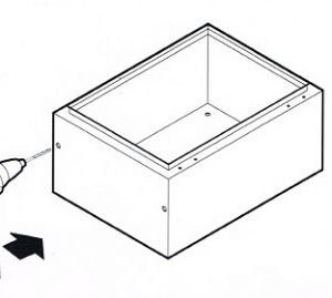 Regendach B400xT200 für Schaltschrank GN