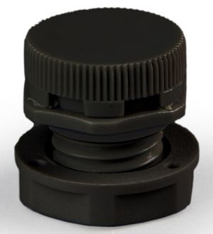 Druckausgleichselement IP68 M12 - schwarz - GL10mm