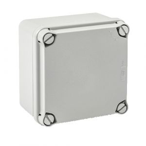 EL111 plastic housing gray 108x108x64mm LWH inside terminal box waterproof 113x113x68 mm HWD - VPE