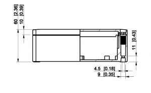 Polycarbonate housing 175x125x60mm LBT gray smooth IP66