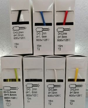 15m BOX white 2:1 1/8'' shrink tubing 3.2mm / 1.6mm without glue