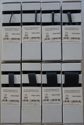 10m box 3:1 shrink tube 1.5-0.5mm black without glue