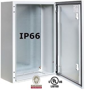 IP66 Schaltschrank 800x600x250 mm VDE UL zertifiziert Stahlblech 1-türig mit Montageplatte
