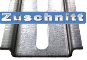 30cm / 300mm Hutschiene 35 x 7,5 mm verzinkt gelocht 18x5,2mm