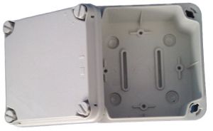 EL111 plastic housing gray 108x108x64mm LWH inside terminal box waterproof 113x113x68 mm HWD - VPE