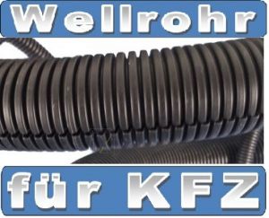 KFZ Wellrohr NW 3 PPmod schwarz ID Ø 2,8mm - ADØ 5,1mm