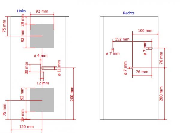 Schaltschrank BHT 800x400x210mm Sondergehäuse 2-türig IP55