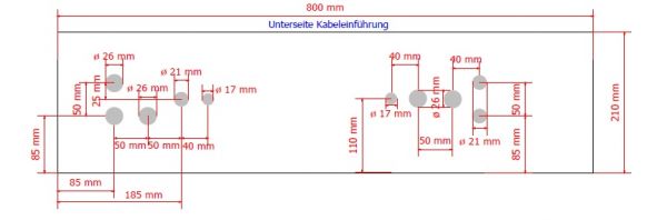 Schaltschrank BHT 800x400x210mm Sondergehäuse 2-türig IP55