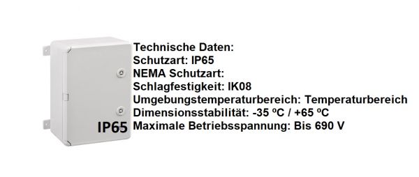 IP65 ABS CABINET 350x250x150 mm HBT