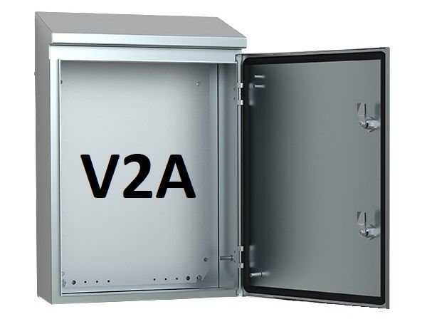 V2A stainless steel housing 1200x600x300mm HBT control cabinet with sloping roof