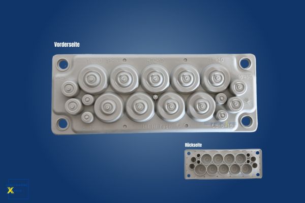 IP55 cable entry plate Multigate HTC-17