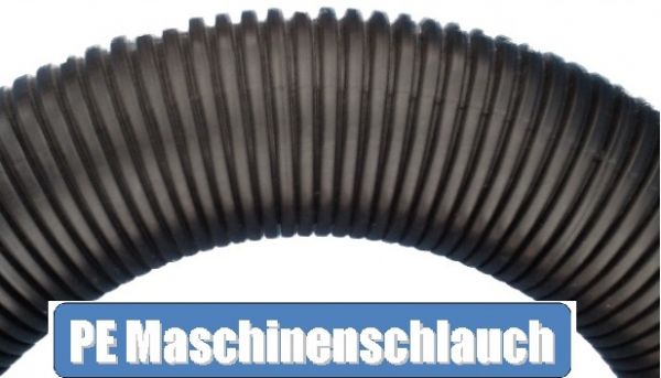 PE corrugated pipe NW7,5 schwarz I-Ø 6,5mm - A-Ø 9,9 mm