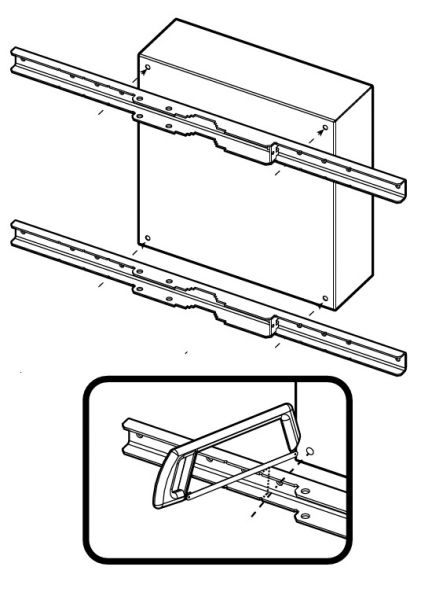 Schaltschrank Masthalterung für Breite 700-800