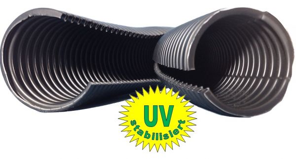 10m TWIN corrugated pipe NW13 2-part UV-stabilized