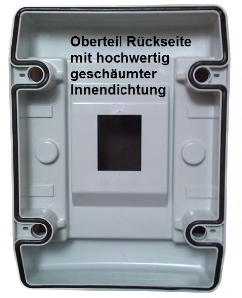 IDE CDN4PT IP65 ABS Aufputz Feuchtraumverteiler 1x 4TE Elektro Verteiler plombierbar mit Tragschiene