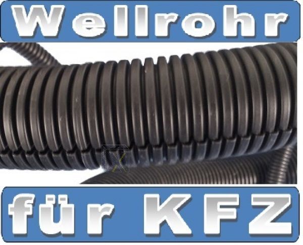 KFZ Wellrohr NW 3 PPmod schwarz ID Ø 2,8mm - ADØ 5,1mm