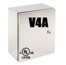 V4A control cabinet 300x200x150 mm HBT IP66 housing stainless steel 316L
