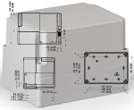 IP66 polycarbonate housing 175x125x125 mm LxWxH