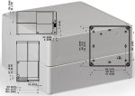 IP66 polycarbonate housing 175x175x100 mm LxWxH