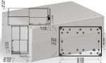 IP66 polycarbonate housing 250x175x100 mm LxWxH