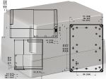 IP66 polycarbonate housing 250x175x150 mm LxWxH