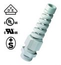 PA6 cable gland M25x1.5 with kink protection KB13-18mm light grey